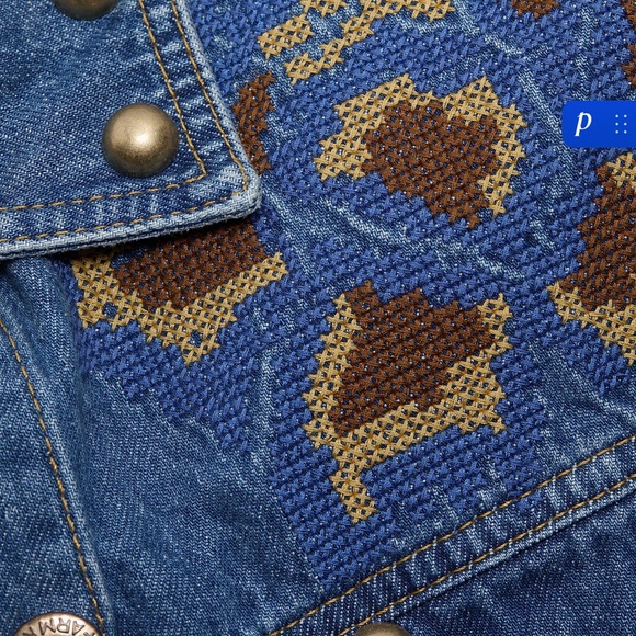 Farm Rio studded floral denim jacket - Picture 7 of 13